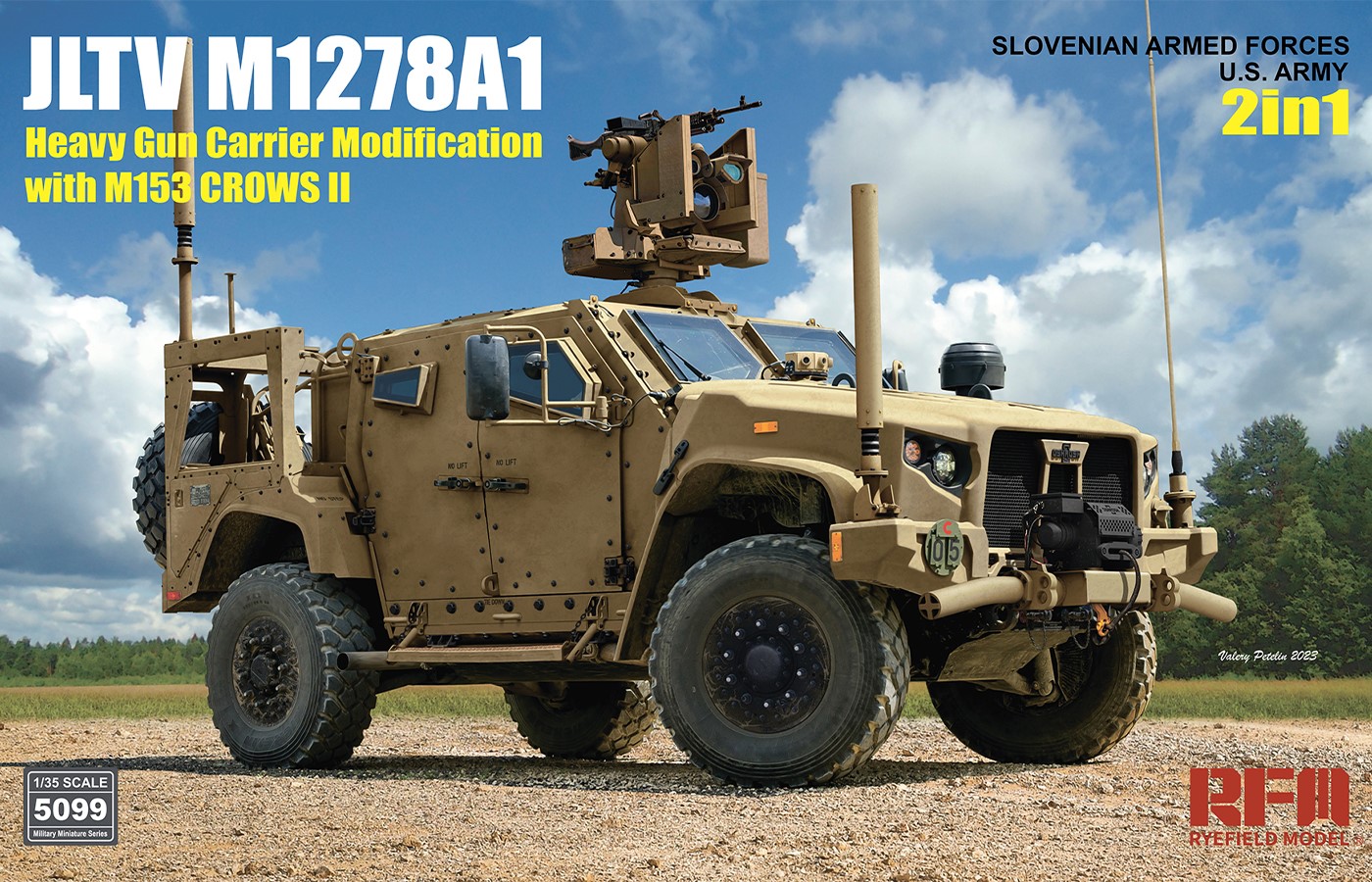RM-5099 JLTV M1278A1Heavy Gun Carrier Modification with M153 CROWS II